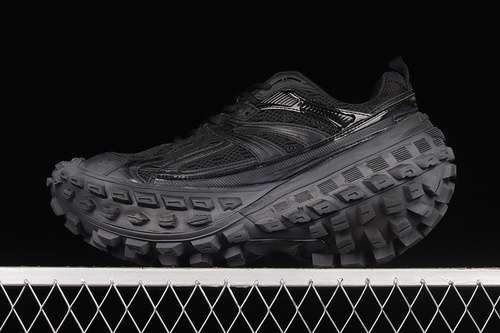 750ZG BALENCIAGA DEFENDER RUBBER PLATFORM SNEAKERS BLACKBLACKBLACKWOMAN3539MAN4046