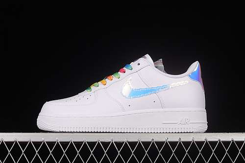 290CV1699100AIR FORCE 1 LOW IRIDESCENT PIXEL  WHITEMULTICOLORBLACKWOMAN3639