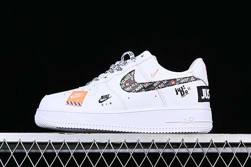 280AR7719100AIR FORCE 1 07 LOW JUST DO IT WHITEBLACKORANGEWOMAN3639MAN4045