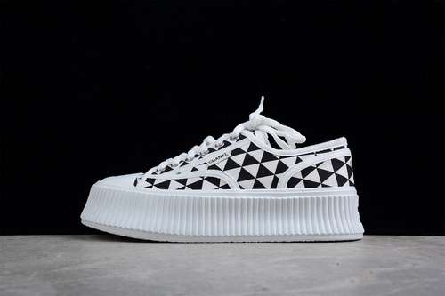 360CHANEL CREEPERS CANVAS LACE SNEAKER WHITEWHITEBLACKWOMAN3540