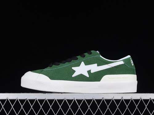320M191013A BATHING APE MAD STA SNEAKERS DARK GREENWHITEBLACKWOMAN3639MAN4045