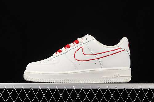 320CL6326108AIR FORCE 1 LOW 07 OFFWHITEOFFWHITEREDWOMAN3639MAN4045