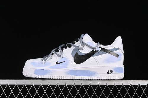 340ZH0316029AIR FORCE 1 07 LOW WHITEGREYBLACKBLUEWOMAN3639MAN4045