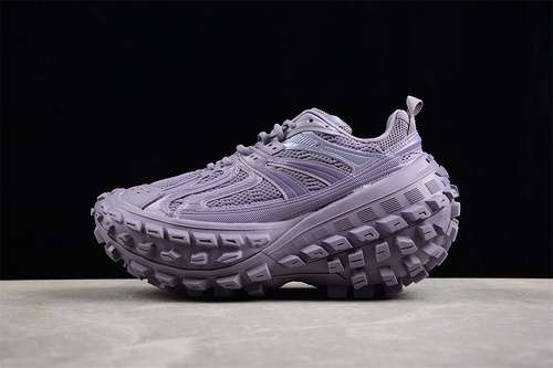 630W2RAM5500BALENCIAGA DEFENDER RUBBER PLATFORM SNEAKERS PURPLEGREYUNISEX3546