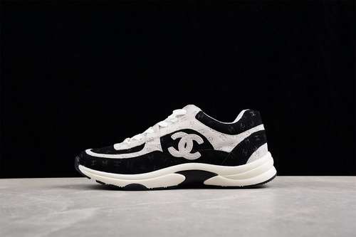 400CHANEL 22SS CASUAL SHOES BLACKGREYWHITEWOMAN3540