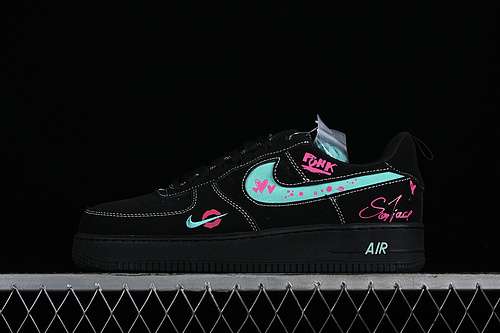 320FB8971005AIR FORCE 1 07 LOW FLAME RED LIPS BLACKBLUEPINKWOMAN3639MAN4045