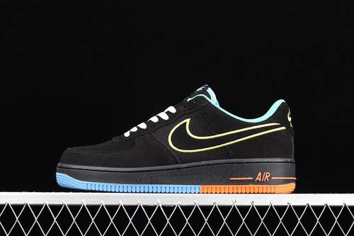 270DM9051001AIR FORCE 1 LOW 07 LV8 PEACE AND UNITY BLACKALUMINUMHYPER CRIMSONYELLOW
