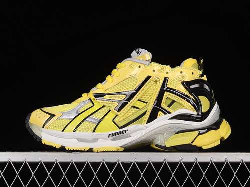 630W2RJ52006BALENCIAGA RUNNER KITH FOURCOLOR YELLOWBLACKLIGHT GREYUNISEX3546