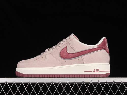 340KT0036088AKIRA X AIR FORCE 1 LOW 07 BORDEAUX REDWHITEWOMAN3639MAN4045