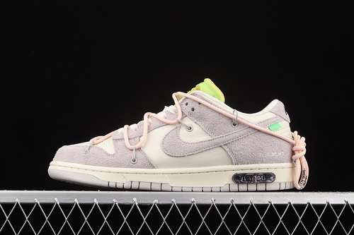 360DJ0950100OW X SB DUNK LOW LOT 12 OF 50 SAILNEUTRAL GREYCRIMSON TINTUNISEX36475