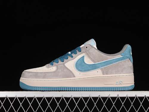 340ZB2121666AIR FORCE 1 LOW 07 GREYFROST BLUEBEIGEWOMAN3639MAN4045
