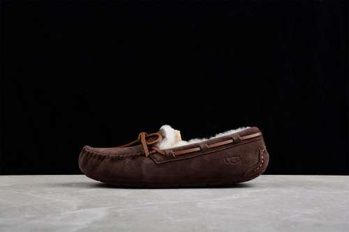 320UGG DAKOTA SLIPON DARK BROWNDARK BROWNWHITEWOMAN3540