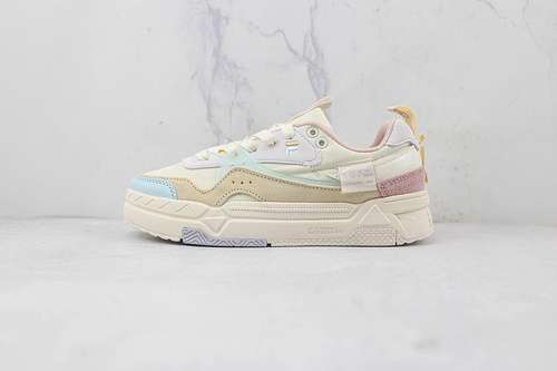 280FILA FUSION PLATFORM DAD SHOES WHITESKY BLUEPINKWOMAN35540