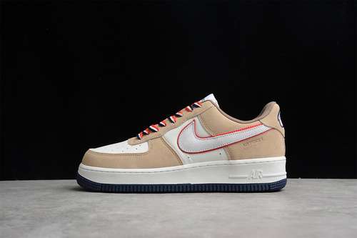 340DQ5079001AIR FORCE 1 LOW 07 WB WHITEKHAKIBLACKREDWOMAN35539MAN4045