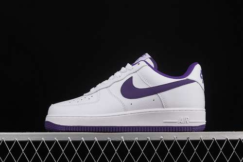 300315122281AIR FORCE 1 LOW 07 WHITEWHITEDARK PUPLEMAN3945