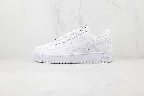 380BAPE STA LOW WHITEWHITEWHITEWOMAN3639MAN4045