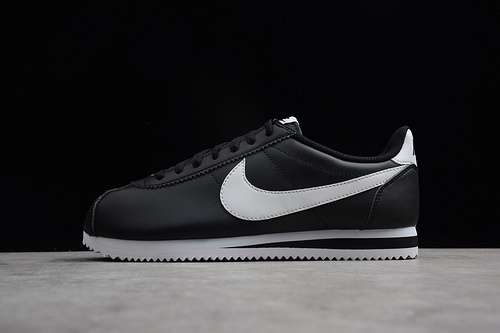 807471010CLASSIC CORTEZ LEATHER FORREST GUMP BLACKWHITEUNISEX36445OG00110