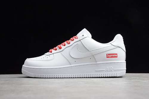 300CU9225100AIR FORCE 1 LOW SUPREME WHITEREDWOMAN3639MAN4045