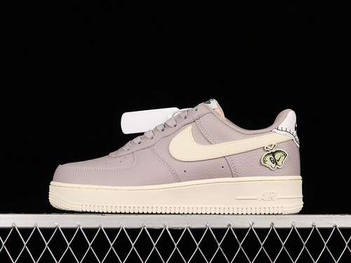 340DJ6378500AIR FORCE 1 LOW 07 SE AIR SPRUNG AMETHYST ASHPINK OXFORDBLACKPALE IVORY