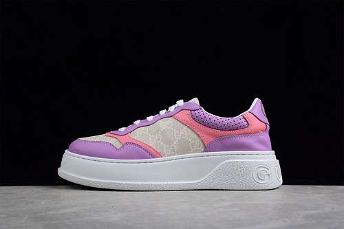 480GUCCI SCREENER GG HIGHTOP SNEAKER WHITEPURPLEPINKWOMAN3540