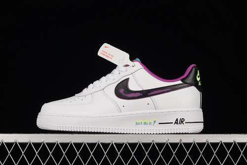 320DX3933100AIR FORCE 1 LOW 07 JUST DO IT WHITEBLACKPURPLEWOMAN3639MAN4045