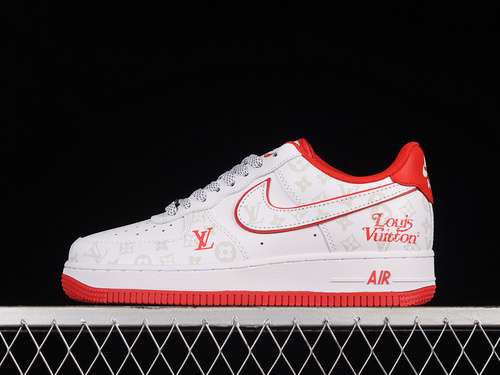 360DR9868100LV X AIR FORCE 1 LOW 07 WHITEREDWHITEWOMAN3639MAN4045