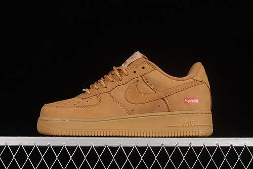 340DN1555200SUPREME X AIR FORCE 1 LOW SP WHEAT FLAXGUM LIGHT BROWNUNSIEX3648