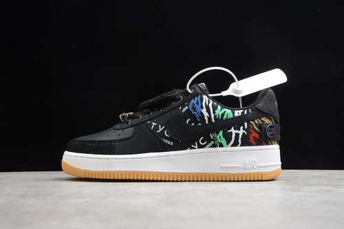 530CN2405001GZ TRAVIS SCOTT X AIR FORCE 1 ASTROWORLD BLACKCOLORFULUNISEX3646