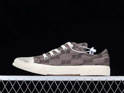 380W6RG20015BALENCIAGA VULC DESTR CANVAS SHOES BROWNBEIGEBROWNWOMAN3639MAN4046