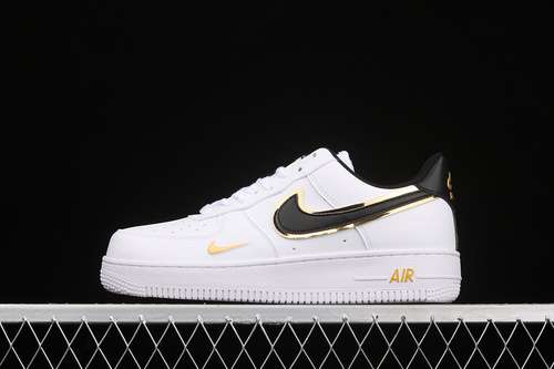 300DA8481100AIR FORCE 1 LOW 07 WHITEBLACKGOLDWOMAN3639MAN4045
