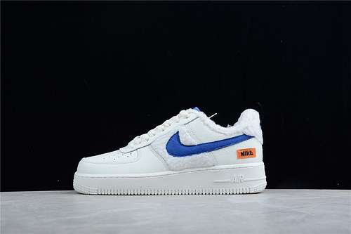 340DO6680100AIR FORCE 1 LOW 07 SHERPA FLEECE SAILCOCONUT MILKCAMPFIRE ORANGERACER BLUE