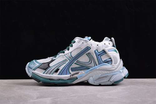 580W3RBW0623BALENCIAGA RUNNER KITH FOURCOLOR 70 WHITESILVERGREENBLUEBLACK3546