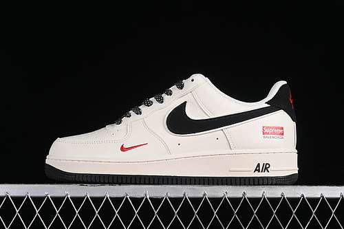 300CW2288111AIR FORCE 1 07 LOW BLACKGREYREDWOMAN3639MAN4045