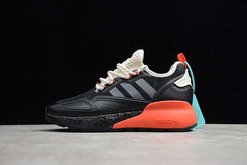 280FV9999ZX 2K BOOST SHOES CORE BLACKORANGECLOUD WHITEWOMAN3639MAN4045