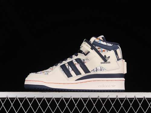 320GX3958FORUM MID SHOES CLOUD WHITENAVY BLUEBEIGEWOMAN3639MAN4045