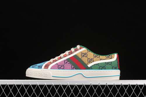 520GUCCI TENNIS 1977 PRINT SNEAKERS MULTICOLORWHITEWOMAN3539MAN4044