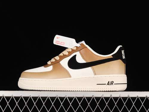 320DO6682200AIR FORCE 1 LOW MUSHROOM WHITEBROWNBLACKWOMAN3639MAN4045