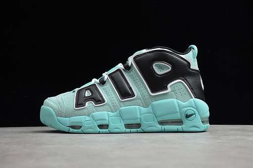 340CN8118400AIR MORE UPTEMPO GS GREENBLACKWHITEWOMAN3639MAN4045