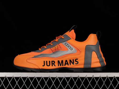3809Y9209666GUCCI 22SS CASUAL SKATE SHOES ORANGEGREYBLACKMAN3944