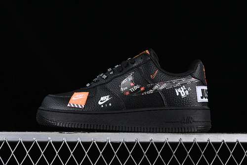 280AR7719200AIR FORCE 1 07 LOW JUST DO IT BLACKWHITEORANGEWOMAN3639MAN4045