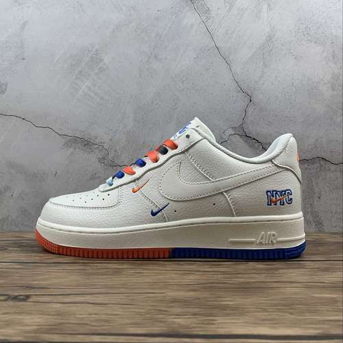 330CT1989105AIR FORCE 1 LOW 07 LV8 WHITEORANGEBLUEWOMAN3639MAN4045