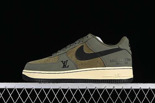 340BA8806223AIR FORCE 1 07 LOW LV GREENBLACKWOMAN3639MAN4045