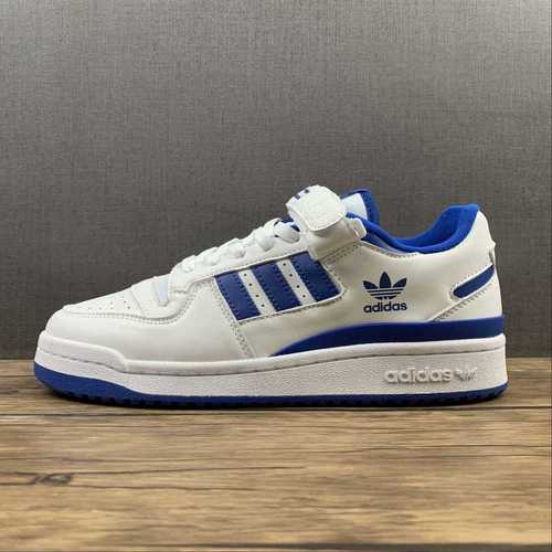 280FY7756FORUM LOW SHOES CLOUD WHITECLOUD WHITEROYAL BLUEWOMAN3639MAN4045