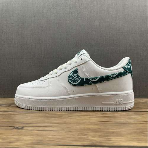 280DH4406102AIR FORCE 1 LOW 07 ESSENTIALS GREEN PAISLEY WHITEGREENWHITEUNISEX3645