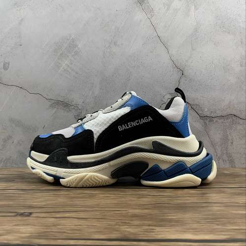 470BALENCIAGA TRIPLE S SNEAKER DADSHOE BLACKLIGHT GREYBLUEBEIGEWOMAN3539MAN4046