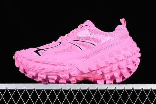 580W2RAA5000BALENCIAGA DEFENDER RUBBER PLATFORM SNEAKERS PINKBLACKUNISEX3546