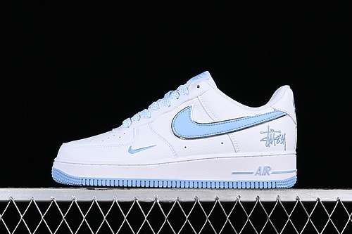 300CW2288111AIR FORCE 1 07 LOW WHITEBLUESILVERWOMAN3639MAN4045