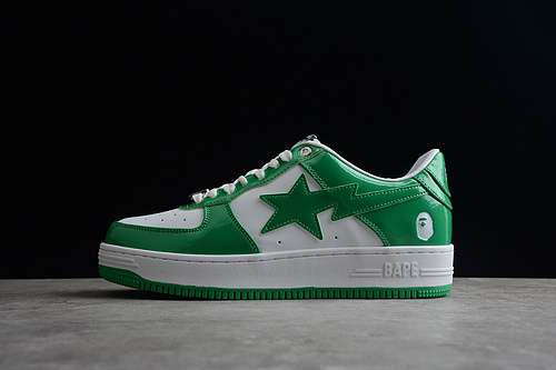 470BAPE STA LOW GREENGREENWHITEWOMAN3639MAN4045