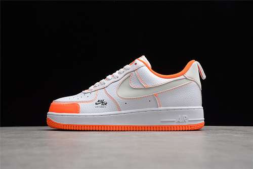 320CV3039103AIR FORCE 1 LOW LV8 UTILITY WHITEWHITEMIRINDA ORANGEWOMAN3639MAN4045