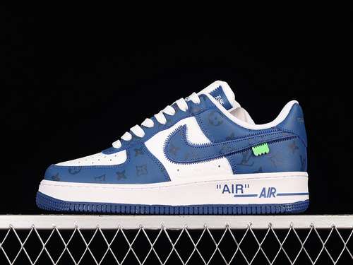 400MS 0232LV X AIR FORCE 1 LOW WHITEDARK BLUEWHITEWOMAN3639MAN4045